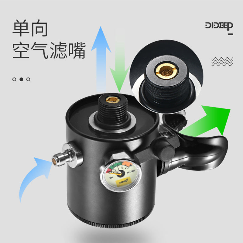DIDEEP 0.5L Mini Oxygen Tank for Underwater Breathing
