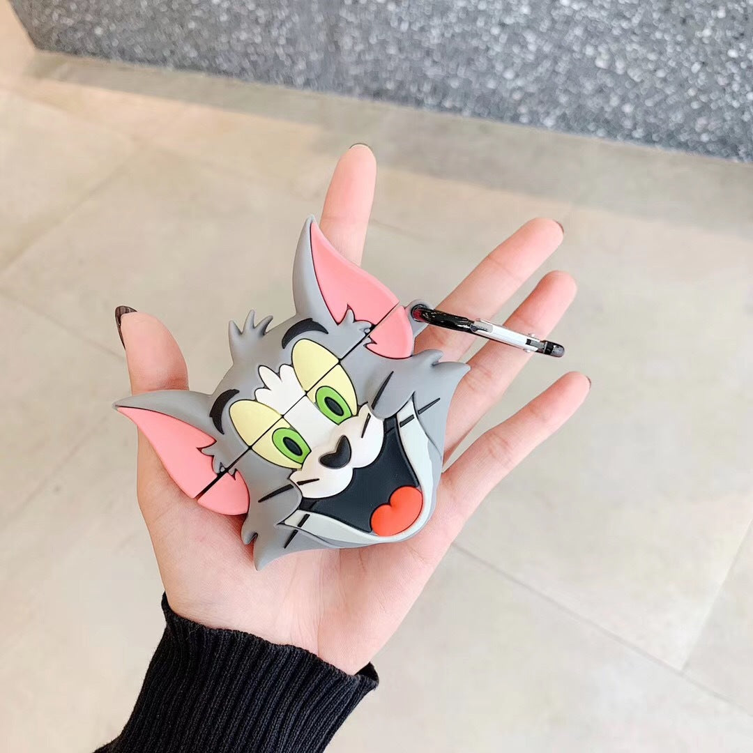 Silicone Earphone Case for Cartoon Tom and Jerry AirPods