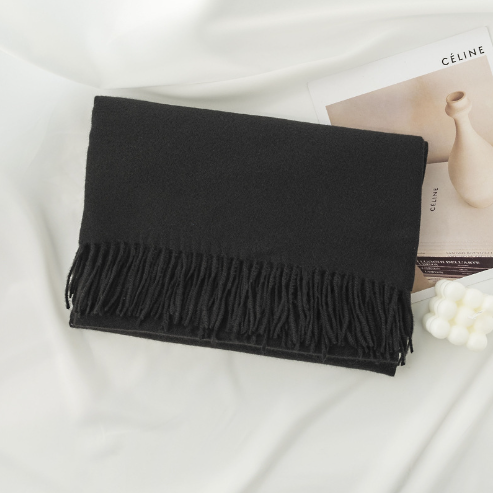 Women's Solid Color Thick Wool Scarf and Shawl
