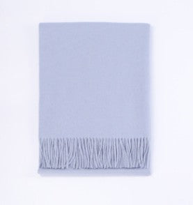 Women's Solid Color Thick Wool Scarf and Shawl