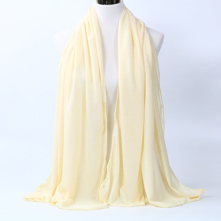 Solid Color Scarf and Shawl with Arab Headscarf