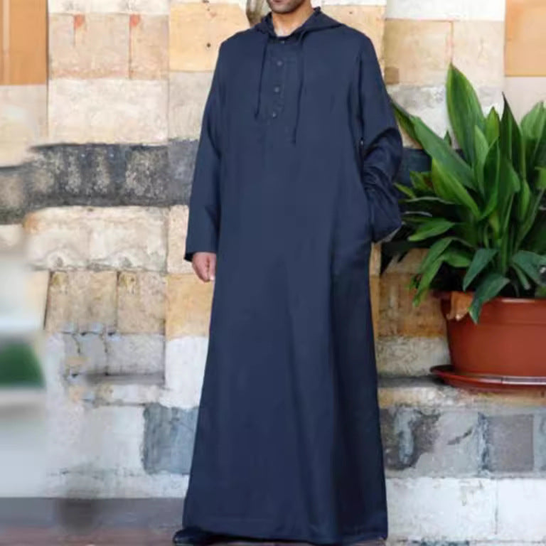 2024 Men's Hooded Shirt in Arabic Style and Design