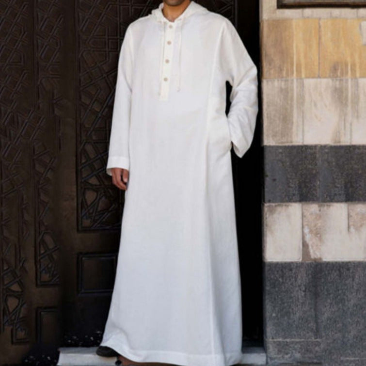 2024 Men's Hooded Shirt in Arabic Style and Design