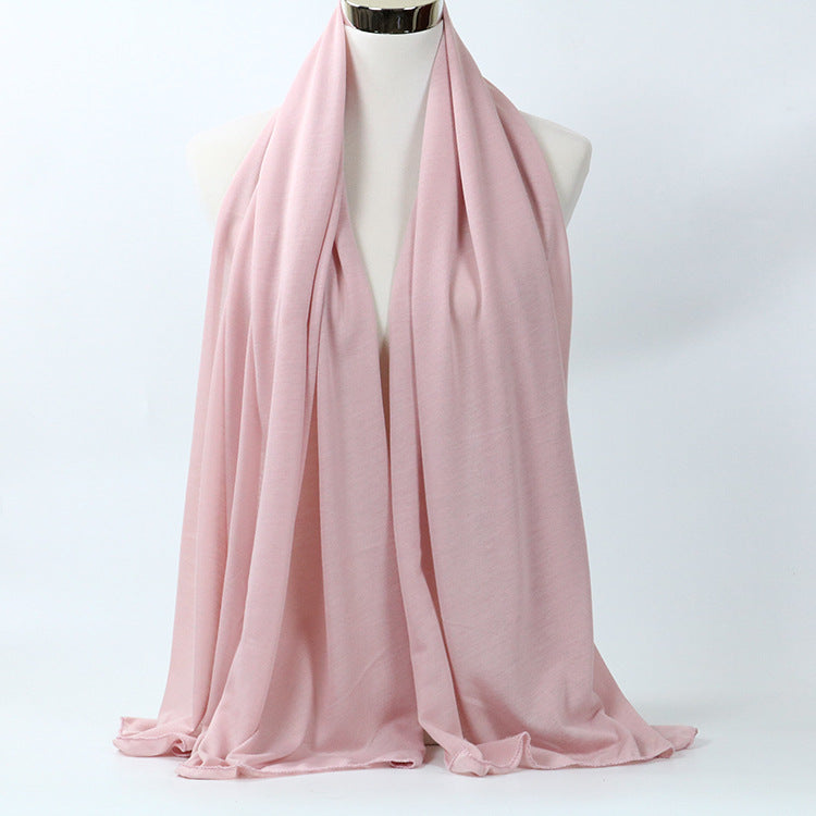 Solid Color Scarf and Shawl with Arab Headscarf
