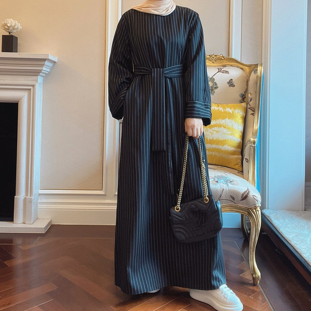 Middle East Stripe Tunneled Dress for Women