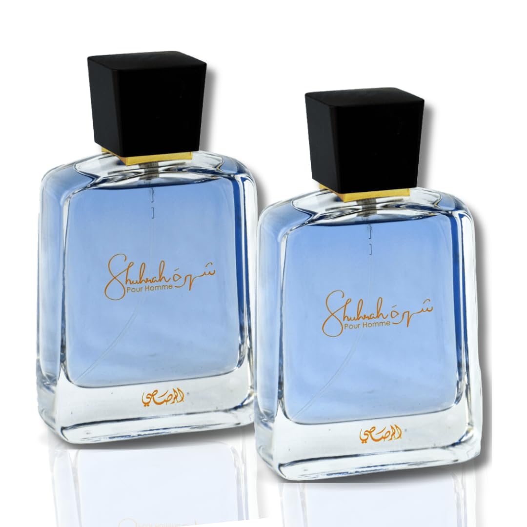 RASASI Shuhrah Eau De Parfum Spray for Men 3.0 Ounce (Pack Of 2)