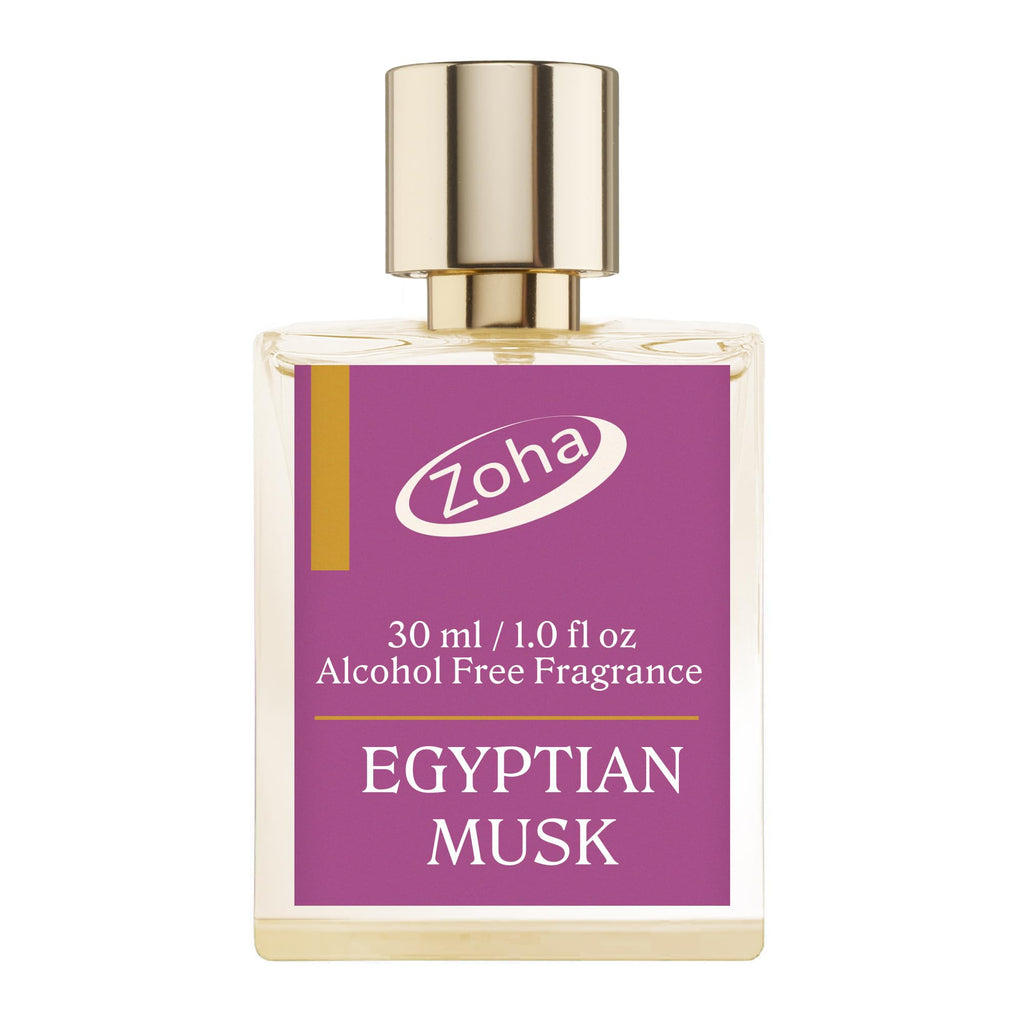 Zoha Egyptian Musk Oil Perfume for Women & Men Roll On Perfume Oil and Egyptian Perfume Spray Alcohol Free Skin Moisturizing Egyptian Oil Perfume