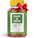 Noor Vitamins Halal Hair Vitamins Biotin Collagen Silica Vitamin C & E Supports Hair Skin & Nail Health; Natural Strawberry Gummy Vitamins. GMO Gluten Free & a Certified Halal Vitamin (90 Count)
