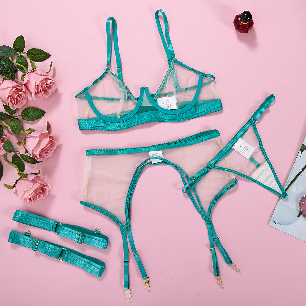 INS2022 Women's Lingerie Set - Sexy and Sheer Design