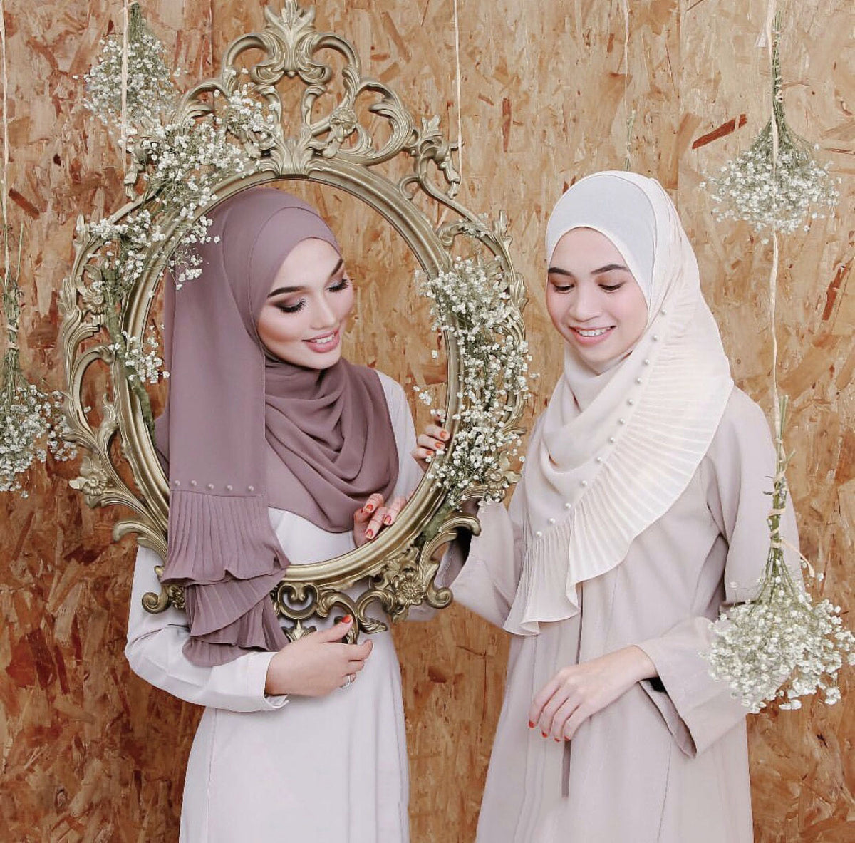 2020 Pearl Chiffon Ethnic Scarf Muslim Hijab
