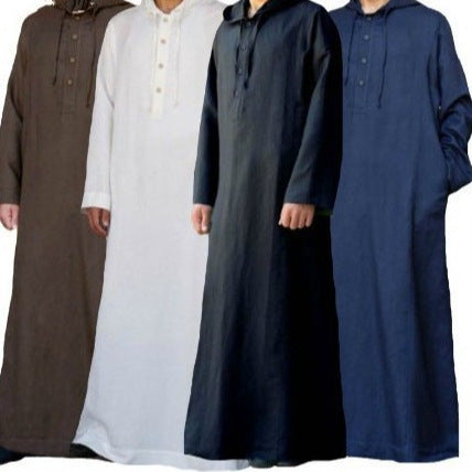 2024 Men's Hooded Shirt in Arabic Style and Design