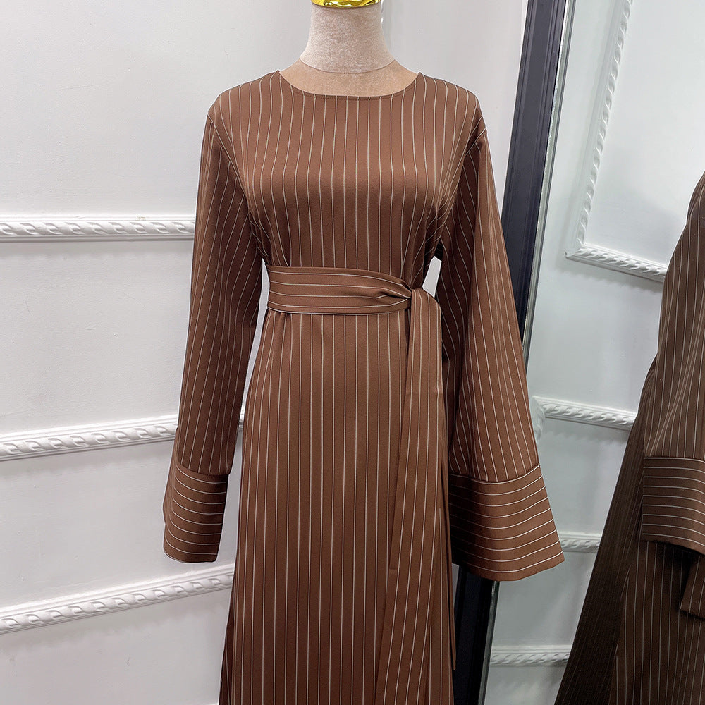 Middle East Stripe Tunneled Dress for Women