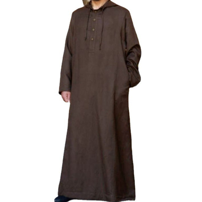 2024 Men's Hooded Shirt in Arabic Style and Design