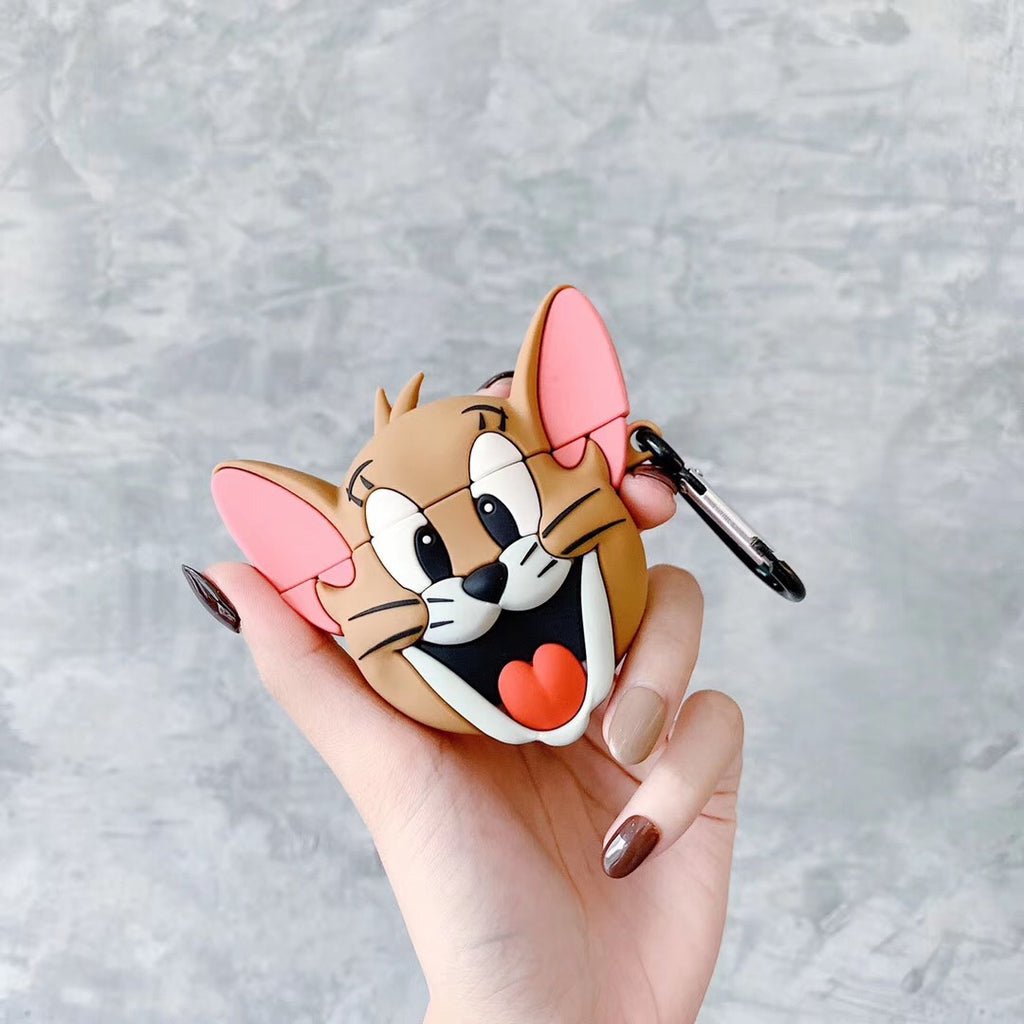 Silicone Earphone Case for Cartoon Tom and Jerry AirPods